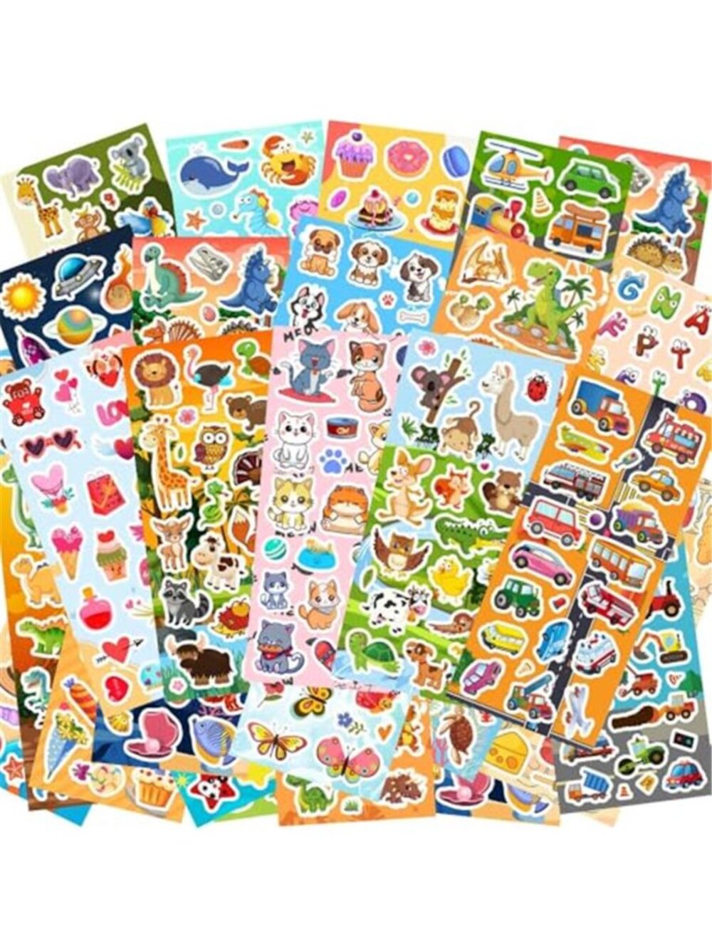 48 Sheets Stickers for Kids, Cute Stickers Variety Pack for Scrapbooking